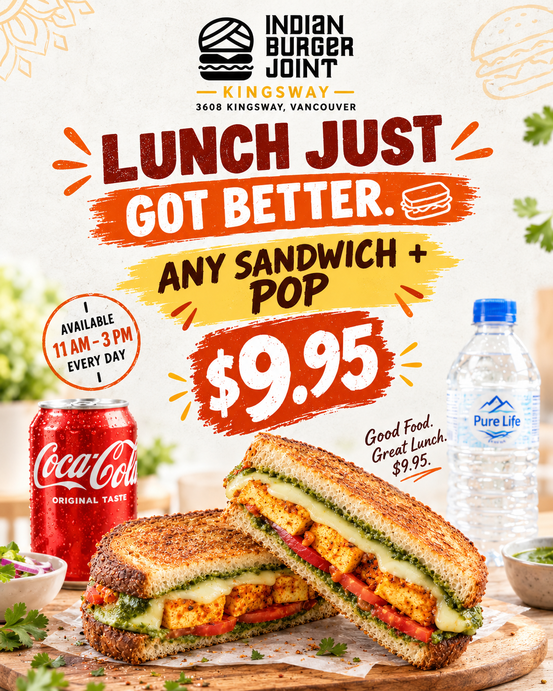 Sandwich + Pop Lunch Deal